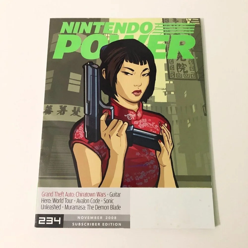 Nintendo Power  November 2008 Issue 234 Grand Theft Auto Naruto Poster